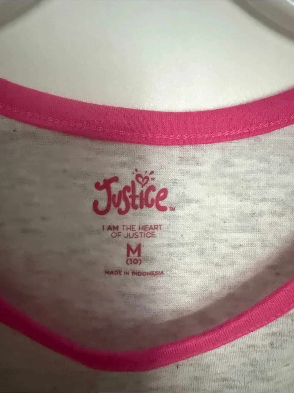 Justice Girls' Gray Tank Top with Neon Surf Graphic
